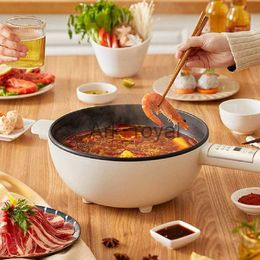 Electric Skillets 4L 16L MultiFunction AllInOne Electric Hot Pot With Steamer Electric Cook Pot Electric Fry Pot LargeCapacity Kitchen Tools J230720