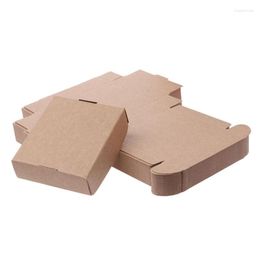 Gift Wrap 367A 50Pcs Brown Kraft Paper Box For Party Wedding Candy Jewellery Packing