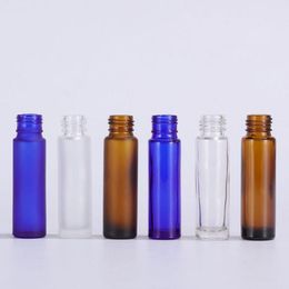 Wholesale Glass Roller Bottles For Cosmetic Cream Essence Refillable Empty Roll On Container 10 ml 650Pcs Lot With Wooden Grain Plastic Wmoo