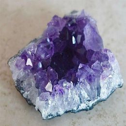 ONE Raw Amethyst Stone Quartz Cluster Point Natural Gemstone Crystal Rock Reiki267E