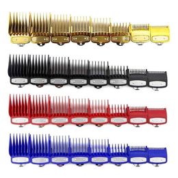 8PCS Professional Hair Clipper Limit Comb Cutting Guide Combs 1 5 3 4 5 6 10 13 19 25MM Set Replacement Tools Kit 220124262O