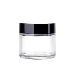 60ml Clear Glass Cosmetic Jar Pot - 60g Skin Care Cream Refillable Bottle Cosmetic Container Makeup Tool For Travel Packing184b