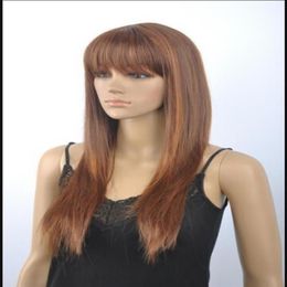 WIG vogue long brown mix sexy natural wigs for women Hair wig314c