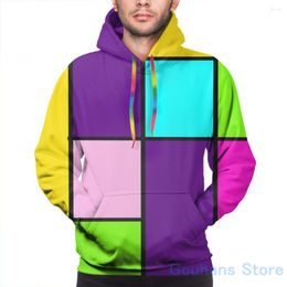 Men's Hoodies Mens Sweatshirt For Women Funny Blocks(2) Print Casual Hoodie Streatwear