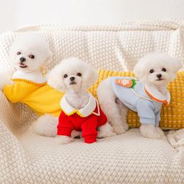 Dog Apparel Winter Pet Clothes Cat Hoodies Small Cute Cartoon Sweater Warm Halloween Dress Up Costume Coat