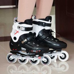 Inline Roller Skates Roller Skates Shoes Inline Speed Skate 4-Wheels For Adult Outdoor Professional Sports Skates Unisex patins 4 rodas Size 30-44 HKD230720