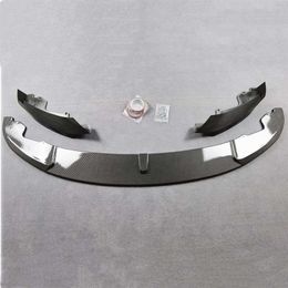 Front Bumper Lip Body Kits Three-piece Carbon Look ABS Materail For B-MW F32 F33 F36 MP Style Auto Parts1888