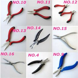 Hair pliers for micro rings Stainless Steel professional hair extensions fusion tools hair Accessories more styles Choose317F