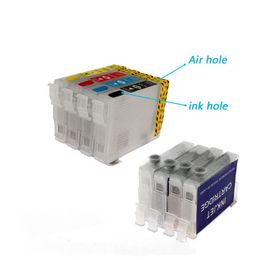 2 sets Lot 702 702XL Refillable ink cartridge for Epson WF-3720 WF-3725 WF-3730 WF-3733 Printer Without Chip250b