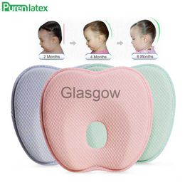 Seat Cushions Purenlatex Newborn Baby Head Shaping Pillow 012 Months Memory Foam Preventing Flat Head Syndrome(Plagiocephaly) Neck Support x0720
