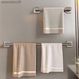 Handtuchhalter für Badezimmer, Wandmontage, stanzfreier Handtuchhalter, Aluminium-Kunststoff, multifunktional, einzelner Handtuchhalter, Slipper-Rack L230704