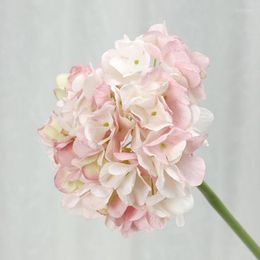 Decorative Flowers Silk Hydrangea Artificial Faux Stems 1PC For Home Decor Table Centrepieces Wedding Party Ornament