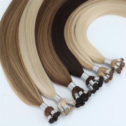 Russian Hair Cuticle Aligned Hair Hand Tied Weft Hair Extension 8pieces 100grams2912