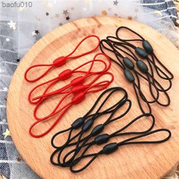 5Pcs/Lot Lanyard Lariat Cords Elastic rope Keychains Hooks Mobile phone Strap Charms Keyring Bag Accessories Key Ring L230619