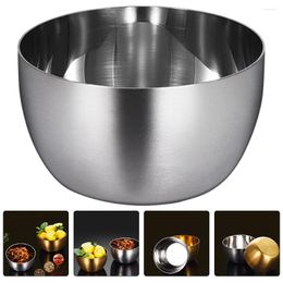 Bowls 2 Pcs Soy Sauce Mustard Bowl Salad Dressing Container Plates Condiment Seasoning Stainless Steel Appetizer Tray Vinegar Dishes