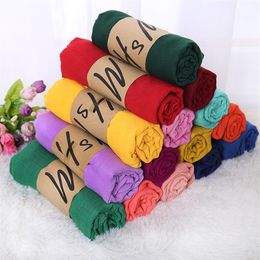 Cotton Soft Scarf Scarves for women Fashion Linen National Style Scarfs Plain Shawls 180 x 85cm Gift Whole 0044S186c