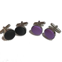 man's cuff link fashion round cufflinks plaid sleeve button french cuff metal cloth Buckle 10pair lot1996