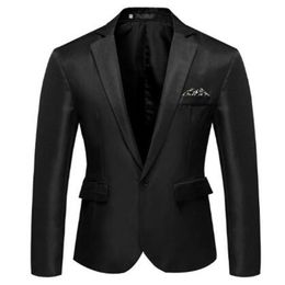 Men's Blazer Handsome Small Suit Slim Fit Blazer Groomsman Men Fashion Business Casual Terno Masculino Dress Blazer279v