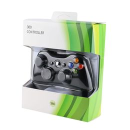 Via mare Maniglia per console gamepad cablata USB per controller Microsoft Xbox 360 Joystick Controller per giochi Gampad Joypad Nostalgic con pacchetto di vendita al dettaglio