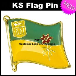 SASKATCHEWAN Flag Badge Flag Pin 10pcs a lot KS-01262898