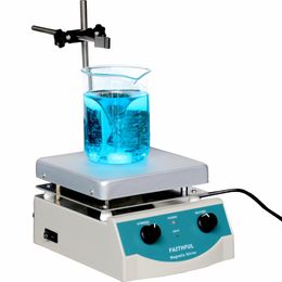 SH-3 Laboratory Magnetic Stirrer with Heating Stir Plate Magnetic Mixer plate Aluminium Panel 0-1600RPM 5000ml Volume2639