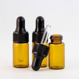 3ml Glass Dropper Bottles Mini Essentials Oils Jar Vials Perfume Lotion E Liquid Sample Container Bottles 1200 Pcs Lot Wxvav