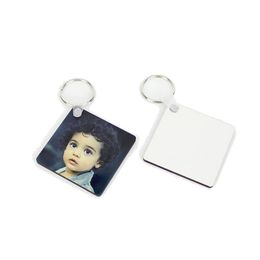 1000 pieces MDF blank Sublimation heat transfer print Keychain Printer supplies210m