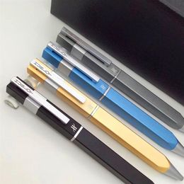 4 Colours new High Quality Classic square Bright Colours Lustre barrel write smoothly fashion Luxury Ballpoint Pen 2 Refills Gift Pl323W