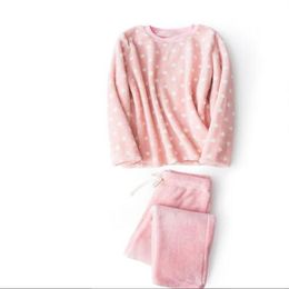 2017 winter velvet thicken home clothing set coral velvet flannel plush wave point male and female couple soft pajamas2301