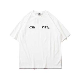 Designer casual classic Carharttitys mens women t shirt Carhart Round Neck couples t Letter Embroidery cotton shirts North America luxury Brand sweatshirts w6