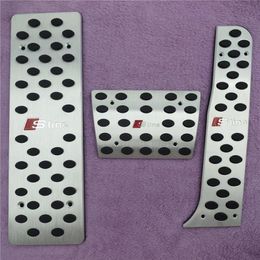 Car Accessories For Audi A4 B6 B7 B8 A5 A6 C5 C6 A7 A8 Q5 A3 Q3 TT AT Accelerator Brake Clutch Footrest Pedal Pedales Stickers2215