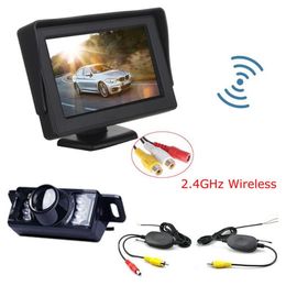 Car Rear View Cameras& Parking Sensors ANSHILONG Wireless Camera Monitor Video System DC 12V With Kit317k