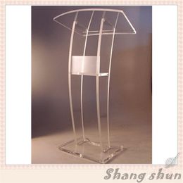 Teaching Podium Cheap Acrylic Lectern Church Podiums pulpit Podium Plastic Lectern Crystal Podium transparent186V