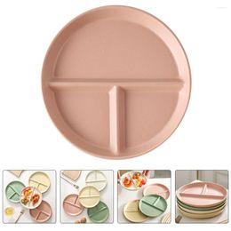 Dinnerware Sets Container Compartment Plates Reusable Dividers Children Dining Separated Adults Dish