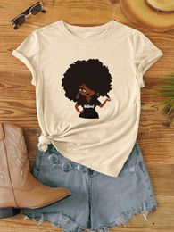 New Figure Graphic Tee Round Neck Top Short Sleeve T-shirt