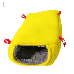 Pet Bird Nest House Parrot Bed Hut Hammock Hanging Cave Snuggle For Lovebird Drop Cages262E