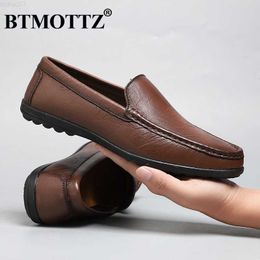 Dress Shoes Genuine Leather Men Shoes Casual Luxury Brand Men Loafers Italian Moccasins Breathable Slip on Men Driving Shoes Chaussure Homme L230720