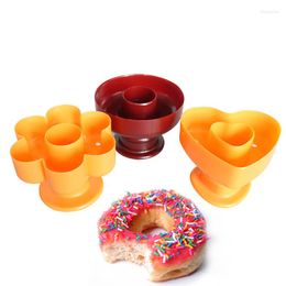 Baking Moulds Plastic Different Designs Donut Cake Mould Home DIY Desserts Bread Plunger Cutter Maker Mould