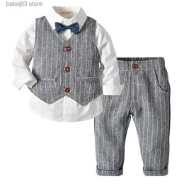 Kleidungssets Tem Doger Jungen Herbstmode Neues Produkt Kinderset Kinderanzug Dreiteilige Modekleidung T230720