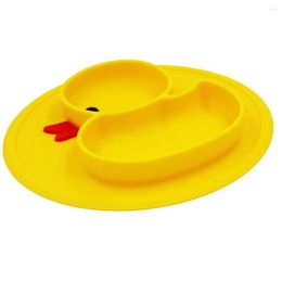 Bowls Silicone Plates Kids For Toddlers Feeding And Baby Placemats Suction Fruit Plate
