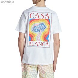 Men's T-Shirts Casablanca Dreamland Cloud Print Short Sleeve Summer CASA Men's And Women's Loose All-Match Short Sleeve Tide Brand T-shirt T230720