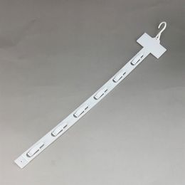 L42cm Plastic PP Retail Products Hanging Commodity Display Merchandise Clips Strips 6 Hooks pc Supermarket Promotion 80pcs216H