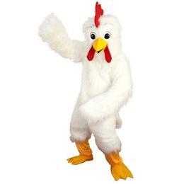 White eagle bird chicken Mascot costumes christmas Halloween Outfit Fancy Dress Suit Ship279e