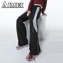 Men's Pants Vintage Dress Street Hip Hop Wide Leg Casual Spring Straight Sports Jogging Low Y2K Streetwear Korean Style Clothing Women 2023