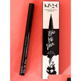 Eyeliner Nyxs Epic Ink Liner Black Pencil Long-Lasting Headed Makeup Liquid Colour Eye Waterproof Cosmetics Long Lasting Drop Deliver Dh1Zb