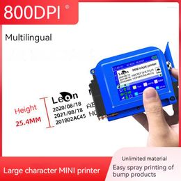 25.4mm Mini Handheld Inkjet Printer Multilingual Portable Intelligent Production Date QR Code Printing