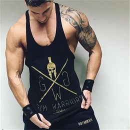 Summer Skull Print Bodybuilding Fitness Mens Tank Tops Men Breathable Mens Fitness Gyms Clothing Men Compression Active Vest251r