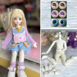 Dolls 16 BJD Doll Full Set 30CM with 3 Pair Eyes Kids Girls Toy Gift Open Head 230719