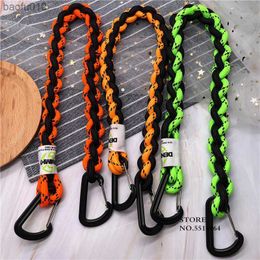 Nylon Fluorescent Colour Mobile Phone Lanyard Woven Short Keychain Rope For Airpods Lanyard Bag Accessorie DIY Handmade Hand Rope L230619