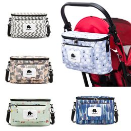 Keepsakes Diaper bag Cartoon Baby Stroller Bag Organiser Nappy Bags Carriage Buggy Pram Cart Basket Hook Accessories 230720